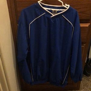 Russell Unisex Royal Blue Windbreaker Pullover Size Large
